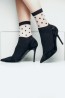 Женские модные высокие прозрачные носки в горошек Giulia WSM-018 - фото 5