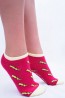 Хлопковые женские укороченные носки с принтом из молний Giulia WSS-007 - фото 1
