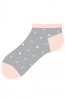 Хлопковые женские укороченные носки в горошек Giulia WSS-014 - фото 4