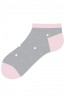 Хлопковые женские укороченные носки в горошек Giulia WSS-014 - фото 3