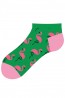Хлопковые женские укороченные носки с принтом фламинго Giulia WSS-015 - фото 4