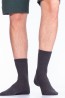 Теплые мужские носки из шерсти ангоры в рельефную полоску HOBBY LINE 6258 - фото 1