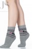 Теплые детские носки из шерсти ангоры с рисунком северный олень HOBBY LINE 7639-6 - фото 7