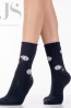 Теплые женские носки с аппликацией хлопка HOBBY LINE 6009-8 - фото 4