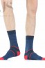 Хлопковые мужские носки в полоску  Wola W94.n03.544 - фото 3