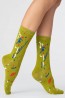 Женские высокие хлопковые носки с оригинальным принтом брызги краски Giulia Ws4 fashion 01 - фото 8