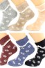 Шерстяные женские носки со снежинками HOBBY LINE 6173 - фото 2
