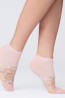 Короткие женские носки с прозрачной вставкой в виде цветочка - фото 8