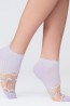 Короткие женские носки с прозрачной вставкой в виде цветочка - фото 10