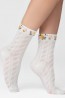 Женские высокие хлопковые носки с фактурным рисунком Giulia Ws3 flowers - фото 9