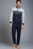 Мужская хлопковая пижама с брюками Enrico Coveri EP 5057 - фото 4