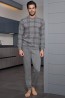 Мужская хлопковая пижама с брюками Enrico Coveri EP 6070 - фото 5