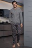 Мужская хлопковая пижама с брюками Enrico Coveri EP 6075 - фото 6