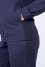 Синий женский комплект с брюками и кофтой на молнии Oxouno 0716 footer 02 - фото 8