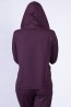 Фиолетовый женский комплект с брюками и кофтой на молнии Oxouno 0725 footer 02 - фото 3