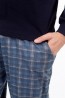 Мужская хлопковая пижама с клетчатыми брюками Enrico Coveri EP 6068 - фото 5