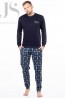 Мужская хлопковая пижама с брюками Enrico Coveri EP 6075 - фото 2