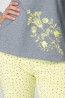 Женская хлопковая пижама с лимонными штанами KEY LNS 057 - фото 3