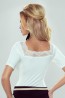 Элегантная женская блузка большого размера с квадратным кружевным вырезом Eldar DORA PLUS - фото 4