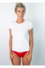 Женская хлопковая однотонная футболка с круглым вырезом Alla Buone Liscio 7029 T-shirt - фото 6