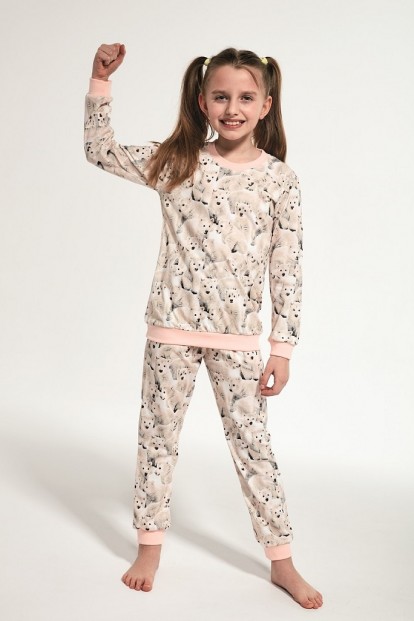 Хлопковая детская пижама для девочек с мишками Cornette 032/118 POLAR BEAR - фото 1