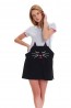 Женская ночная сорочка из хлопка серая Doctor Nap TM.9450 - фото 1