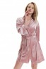 Женский розовый велюровый халат Doctor Nap SWW.9483 - фото 5