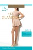 Классические летние женские колготки с шортиками Glamour EDERA 15 den - фото 7
