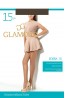 Классические летние женские колготки с шортиками Glamour EDERA 15 den - фото 3