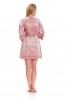 Женский розовый велюровый халат Doctor Nap SWW.9483 - фото 4