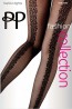 Женские черные колготки 20 den с широким узорчатым швом Pretty polly Fashion AYD5 - фото 4