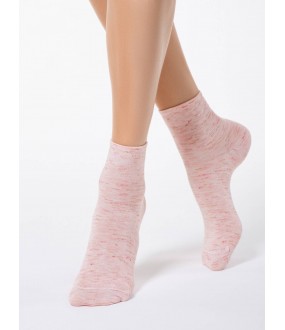 Меланжевые всесезонные женские носки из вискозы
