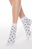 Хлопковые женские носки с сердечками Conte CLASSIC 143 - фото 1