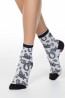 Принтованные женские носки из хлопка Conte CLASSIC 201 - фото 1