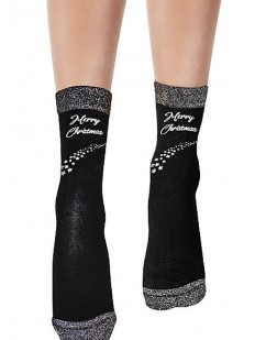 Женские носки с надписью с рождеством