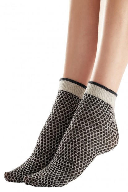 Эластичные женские носки с добавлением люрекса Pretty polly Fashion anklets - фото 1