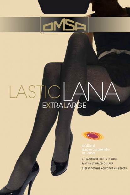 Теплые шерстяные колготки большого размера Omsa Lasticlana XL - фото 1