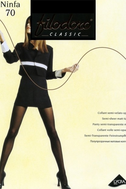 Классические женские матовые колготки Filodoro Classic NINFA 70 - фото 1