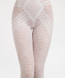 Женские утягивающие штаны капри сильной степени коррекции с цветочным рисунком